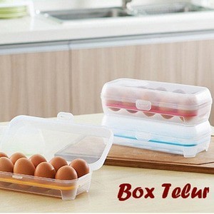 Kotak Telur isi 10 Telor Tempat Simpan Sekat Plastik Box | Kulkas Egg Tray 10 - 003