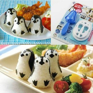 Cetakan Nasi Pinguin Bento Rice Maker Cutter - 538