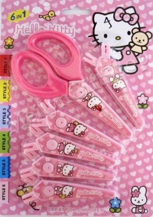 Gunting Motif Hello Kitty 6 Tipe Variasi - 754