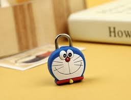 Gembok Mini Karakter Doraemon Hello Kitty Rilakuma - 525