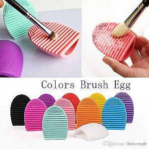 Brush Egg Cleanser Silikon Pad Pembersih Kuas Alat Kosmetik Silicone Cleaner – 327