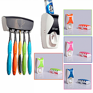 Jinxin Dispenser Odol dan Sikat Gigi Pasta Set Otomatis di Wastafel Buffet Tooth Brush – 249