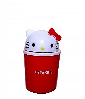 Tempat Sampah Karakter Keranjang Sampah Motif Hello Kitty Doraemon Lucu & Unik – 035