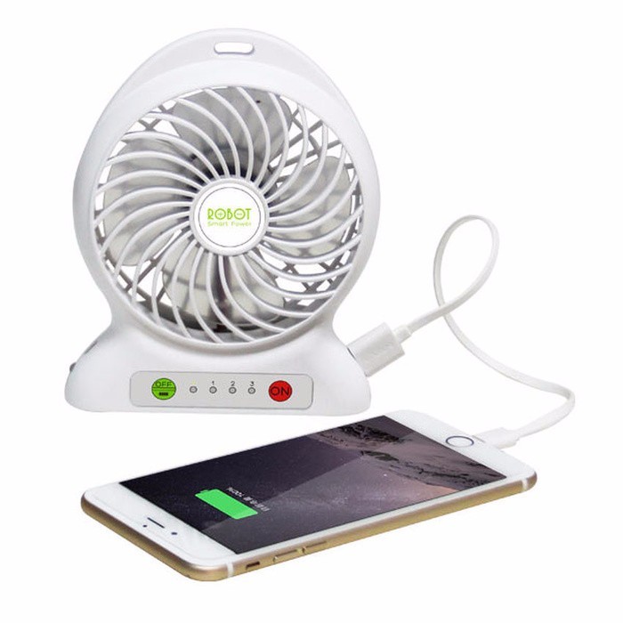 Kipas Angin Powerbank Mini New Portable Lithium Fan Cas Hp Charge Handphone - 980