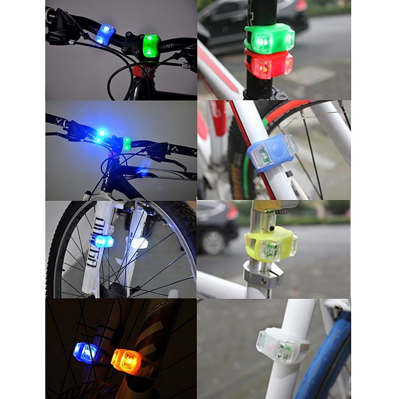Lampu Sepeda Silikon Lampu LED Sepeda Aksesoris Frog Bike Silicon Bicycle - 548