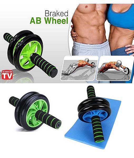 AB Wheel ABS Roller Wheel Alat Push Up Roda Pushup Fitnes Gym Fitness Dada Perut – 220