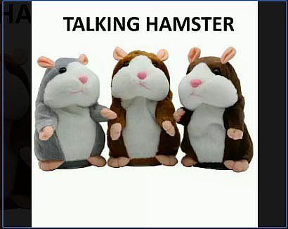 Boneka Talking Hamster Bisa Bicara Mainan Anak Bayi Lucu Toy Kids Doll Funny – 830