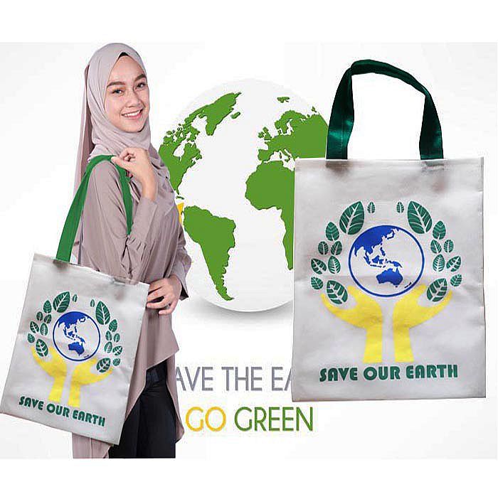 Goodie Bag Save Our Earth Tas Tenteng Tote Bag Go Green Hari Bumi Lingkungan Hidup – 478A