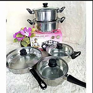 Panci Set 5 in 1 Chef Queen Cooking Pot Set 5in1 Korean Master Rebus Dim Sum – A467