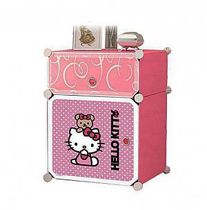 Nakas Hello Kitty Nakas Kartun Hello Kitty Rak Laci Portable Multifungsi – A438