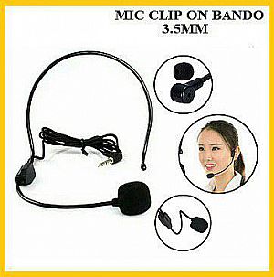 Mic Clip On Bando Headset Microphone Bando Jack 3.5 mm Flexible – A467