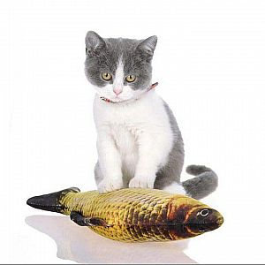 Mainan Kucing Boneka Ikan Catnip Pet Cat Play Doll Motif Karakter Toy – A492