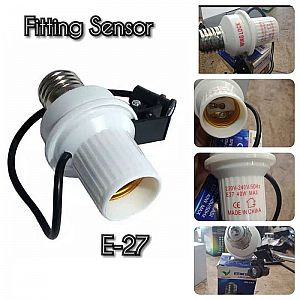 Fitting Sensor Lampu E27 Lampu Otomatis Cahaya Siang Malam Sinar Light Lamp LED – A493