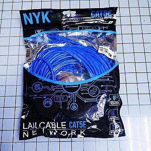 Kabel LAN Panjang 10 Meter + Kepala PLUG 10 M Ethernet Cable NYK Cat5E – A494