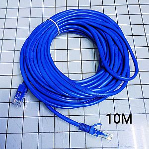 Kabel LAN Panjang 10 Meter + Kepala PLUG 10 M Ethernet Cable NYK Cat5E – A494