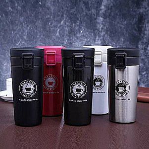 Termos Kopi Stainless Steel Vacuum Coffee Cup Souvenir Teh Eksklusif – A560