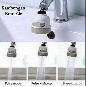 Sambungan Kran On Off 3 Mode Putar Spray Wastafel Kamar Mandi Keran Air – A563