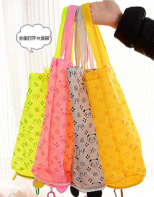 Shop Bag Animal Tas Belanja Lipat Tote Bag Lipat Dompet Motif Karakter Hewan Lucu Kartun – A565