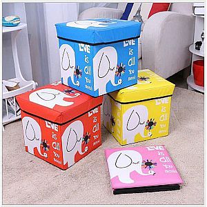 Animal Storage Box Organizer Kotak Tempat Simpan Mainan Anak Penyimpanan Majalah Motif Karakter –943