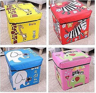 Animal Storage Box Organizer Kotak Tempat Simpan Mainan Anak Penyimpanan Majalah Motif Karakter –943