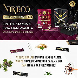 VIRECO Obat Herbal Pria Wanita Kuat Ginseng Merah Halal BPOM MD ORI -  A597