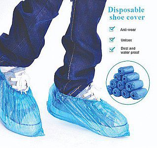 Shoes Cover Disposable Plastik Sarung Sepatu Pelindung Indutsri Laboratorium Hujan – A601