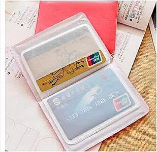 Dompet kartu 12 Slot Plastik - Dompet Kartu Simpel Pita - Dompet Kartu Tipis - Card Holder Souvenir 
