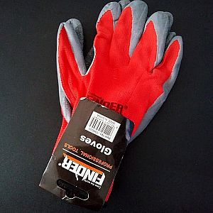 Sarung Tangan Karet Merah Finder Red Gloves Profesional Konstruksi – A648