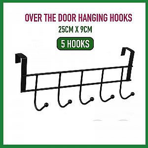 Gantungan Pintu 5 Kait Jemuran Baju 5 Kaitan Gantungan Pakaian 5 Hook Door Hanger – A702