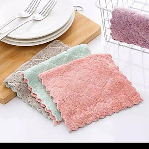 Kain Lap Piring Anti Minyak Microfiber Dapur Cuci Hand Towel Serbaguna – A569