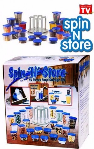 Spin n Store Smart Spin Seen On TV Tempat Kotak Kontainer Dapur Wadah Penyimpanan 49 in 1 - 314