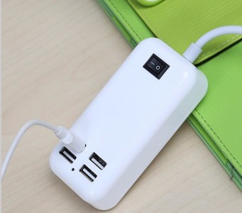 Charger USB 4 Port Kabel Panjang 4 in 1 buat Cas Handphone Ipad - 375