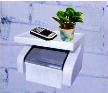 Dispenser Tissue Roll 2 in 1 Minimalis + Tempat Wadah Cas HP Smartphone | Toilet Roll Dispenser -655