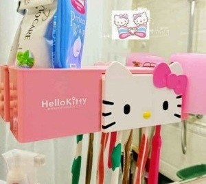Dispenser Odol Tempat Sikat Gigi Hello Kitty | Wadah Sikat Gigi Lucu Karakter Motif - 006