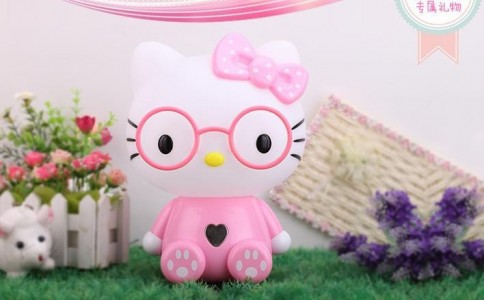 Lampu Tidur Hello Kitty Full Body Kacamata Touch Love - 551