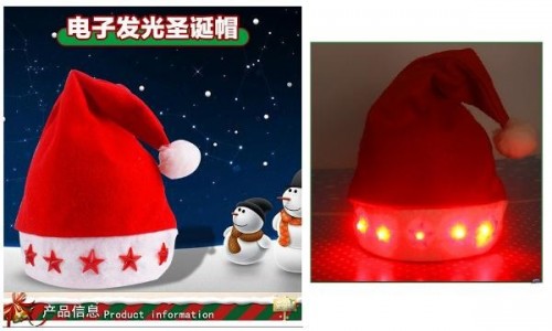 Topi Santa Claus Nyala Unik - 864 