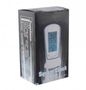 Jam Alarm Digital LED Meja Kalender Tanggal Thermometer Layar Ulang Tahun Lagu Square Clock 510 –440