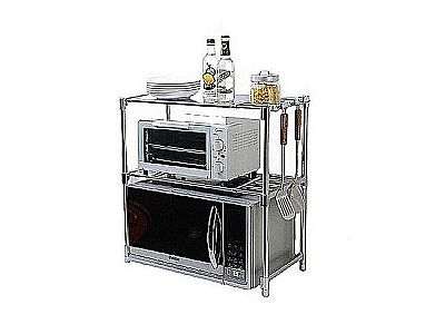 Microwave Storage Rack Oven Stainless Steel Shelf Storage Rack Rak Penyimpanan Dapur – 508