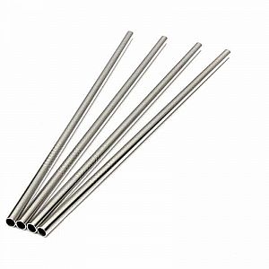 Sedotan Stainless Lurus Sedot Stainless Steel Satuan Eco Friendly Metal 26 cm – 037