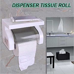Dispenser Tissue Putar Toilet Tisu Wastafel Rumah Makan WC buat Tatakan Handphone – 655