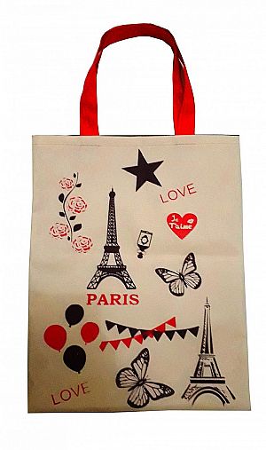 Goodie Bag Paris Tas Casual Paris Tenteng Eiffel Love in Tote Bag Totte – 811