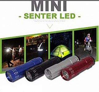 Senter LED 9 Mata Senter 9 LED Mini Alumunium UV Portable Polisi Police – 352
