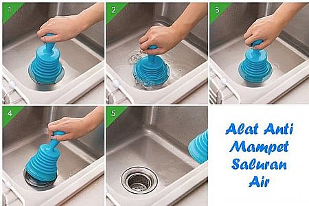 Alat Sedot Saluran Air Pipa Wastafel Sink Anti Mampet WC Pembuangan Tersumbat  - 443
