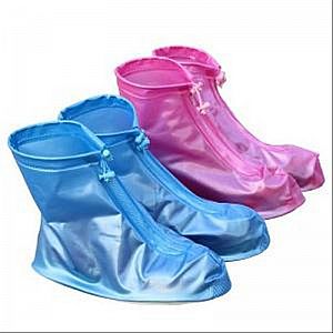 Shinny Shoes Cover Sepatu Pelindung Anti Air Banjir Pelindung Zipper – 338