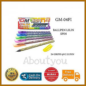 Pen Bolpen Murah SPIN GM04F1 Pena Pulpen Ballpoint Model Lilin Unik Lucu – 149