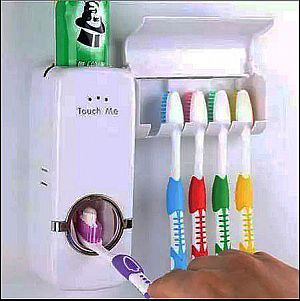 Touch Me Dispenser Odol Kotak Sikat Gigi Pasta Tooth Paste Brush Holder - 058