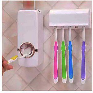 Touch Me Dispenser Odol Kotak Sikat Gigi Pasta Tooth Paste Brush Holder - 058