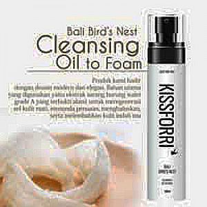 KISSFORRI Cleansing Oil To Foam Bali Bird’s Nest Rejuvenating ORI BPOM Pembersih Kosmetik Make Up