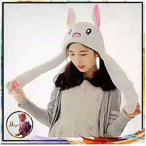 Topi Kelinci Bergerak Bunny Hat Rabbit KPOP Viral Selebgram Tik Tok Original Tidak Nyala No LED  A53
