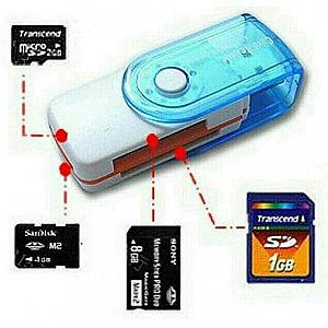 Card Reader 4 Slot Putar USB Baca Memory Card MMC Hp SD Readers Handphone – A68